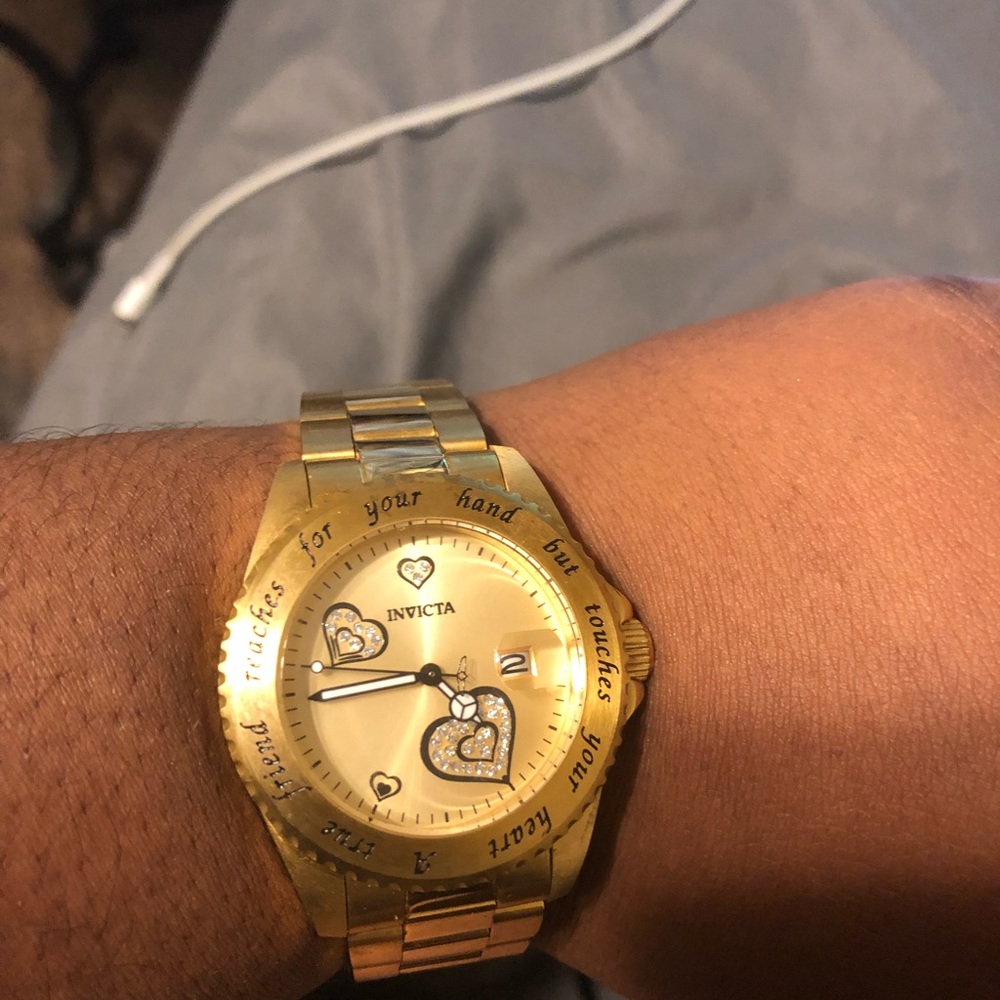 Invicta gold watch